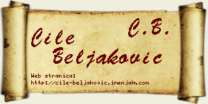 Ćile Beljaković vizit kartica